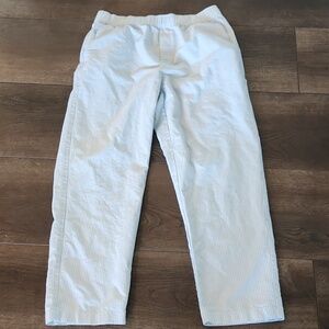 Uniqlo cotton striped ankle pant M